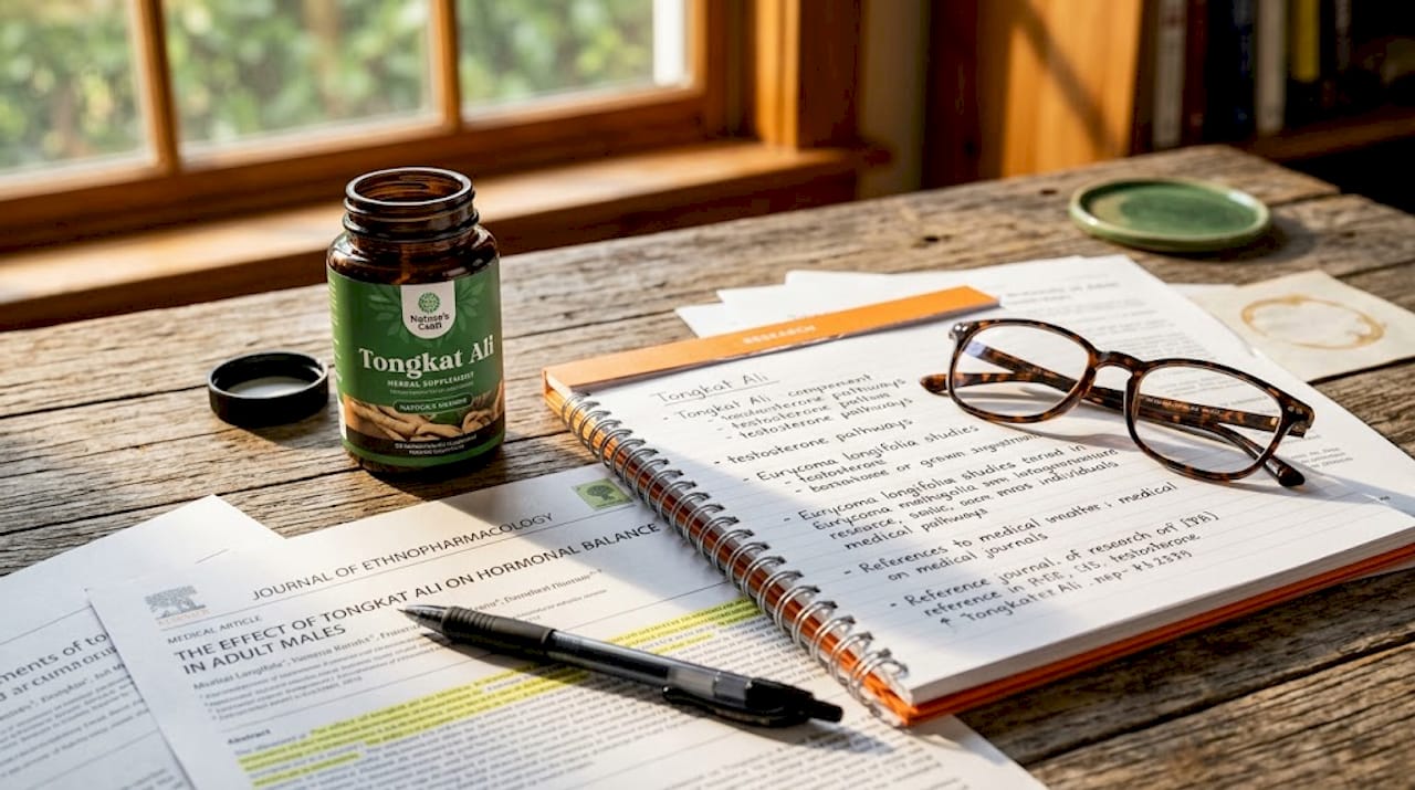 Tongkat Ali supplement with research notes