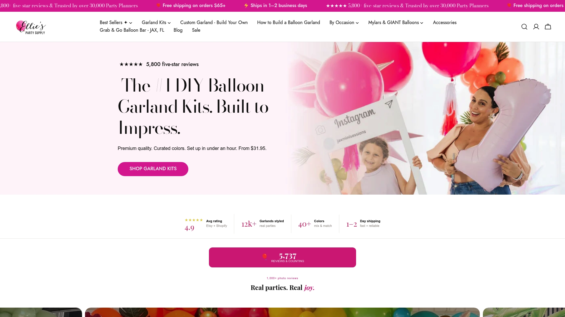 https://elliesparty.com