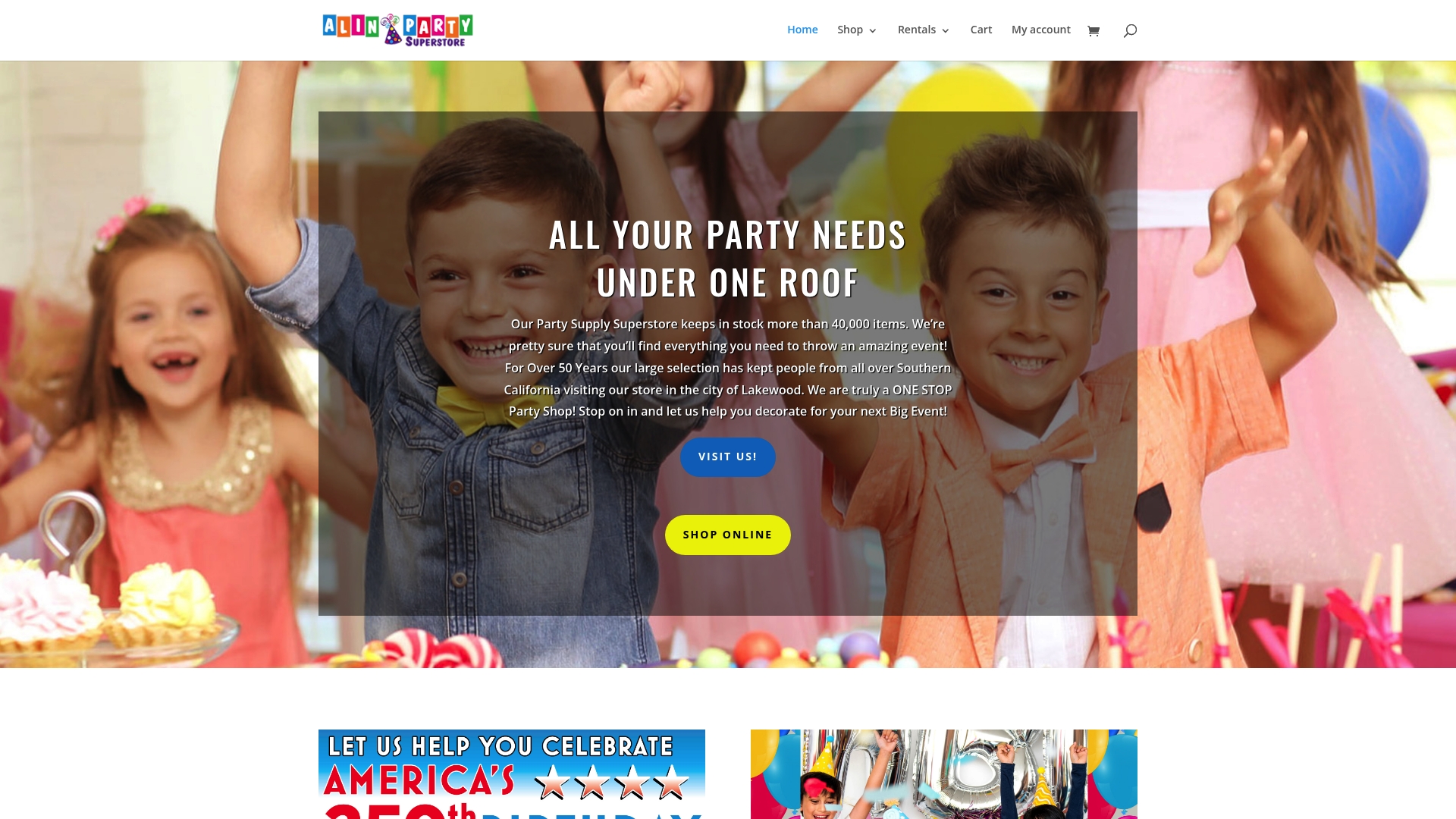 https://alinpartysupply.com