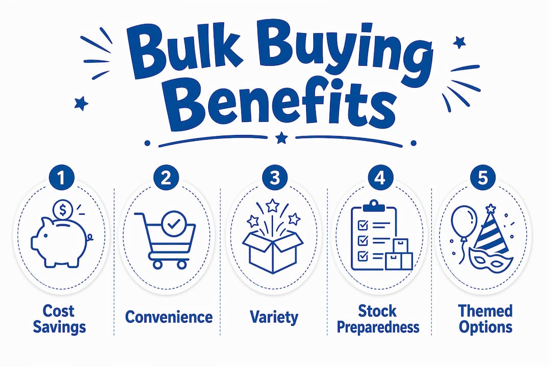 Infographic showing bulk buying benefits