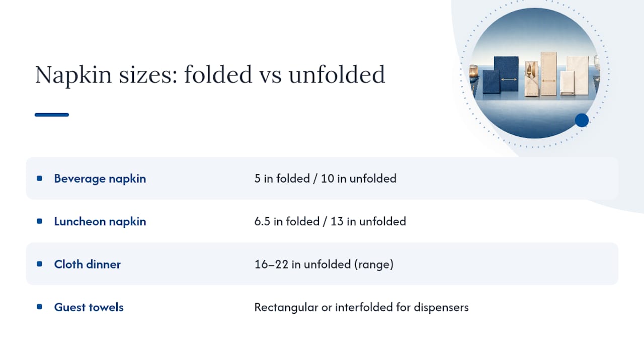Napkin categories with folded dimensions