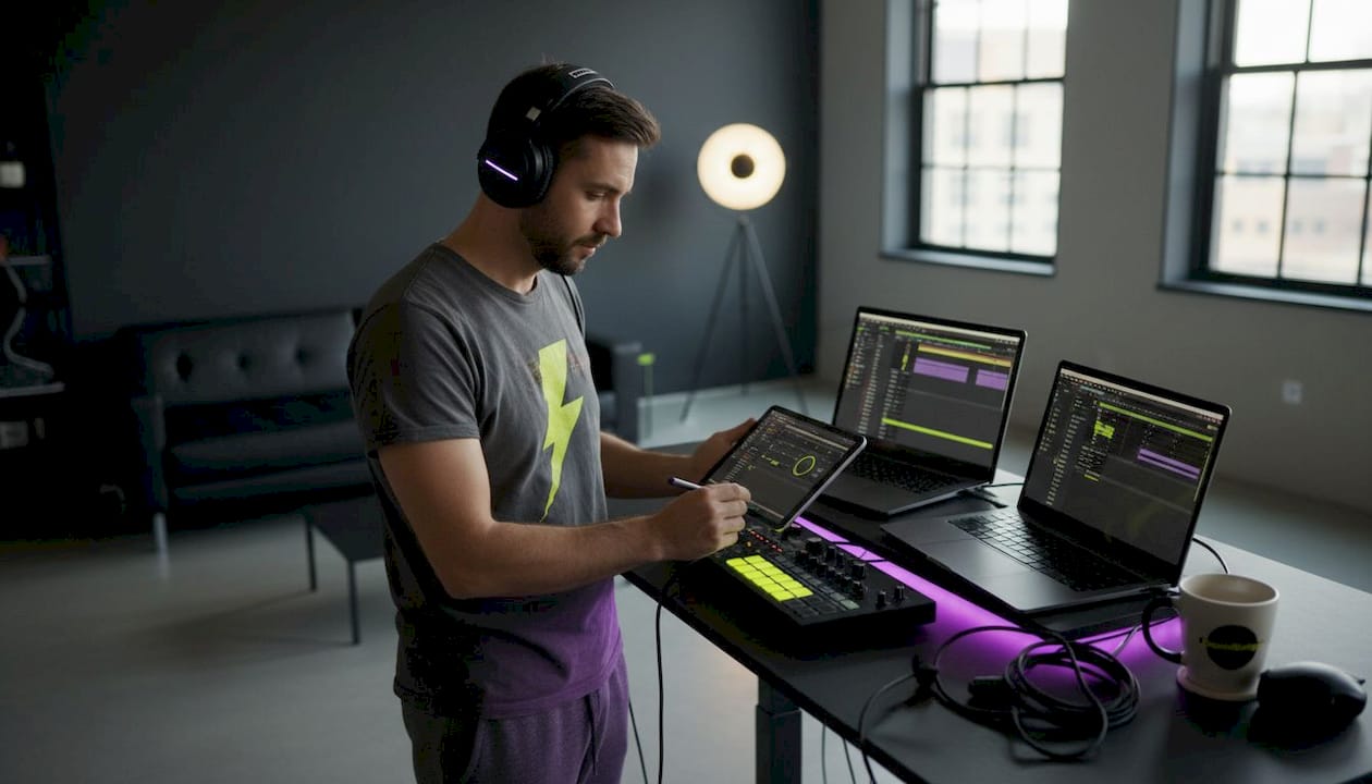 Producer using multi-platform DAWs at home