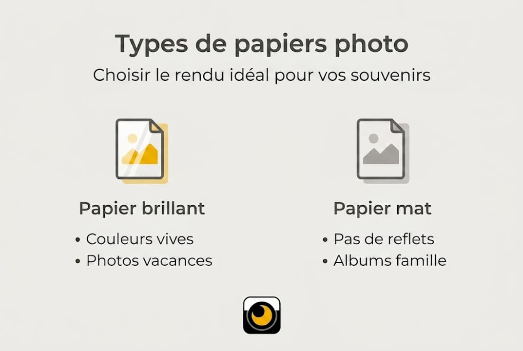 Infographie : comment choisir le bon papier photo pour vos tirages