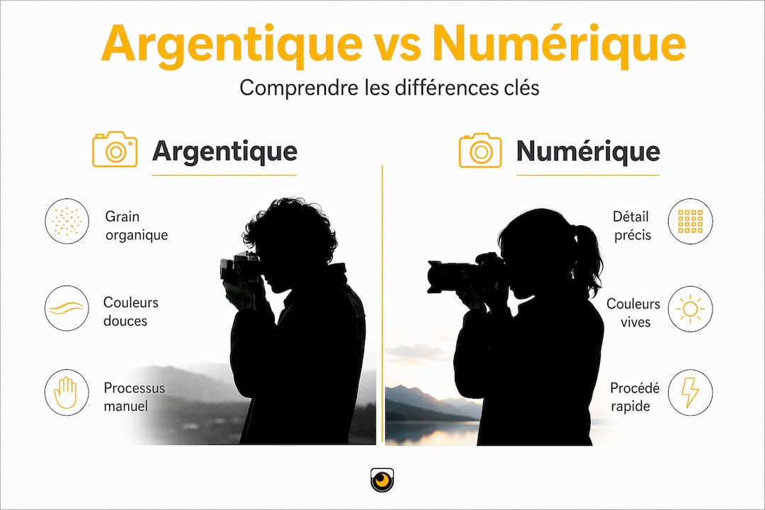 Infographie : le match entre tirage photo traditionnel et impression numérique