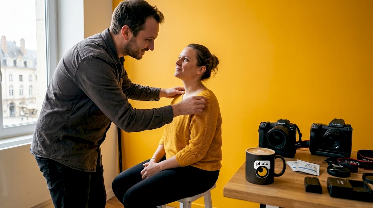 Retouches professionnelles de vos photos d'identité en studio par un photographe expérimenté