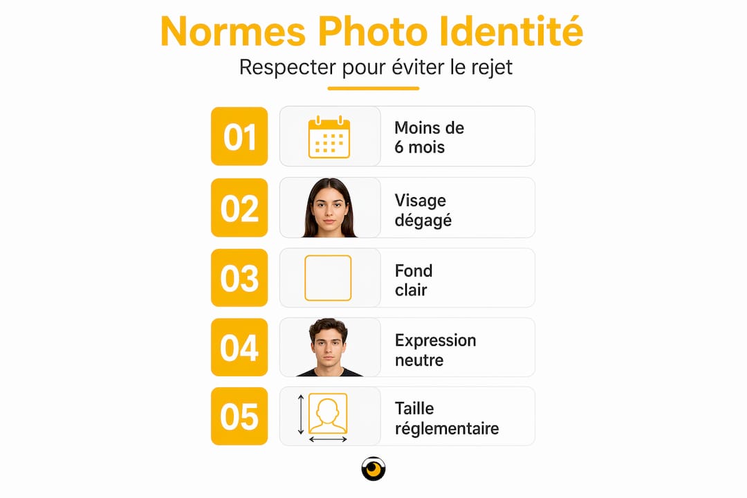 Tout savoir sur les normes des photos d'identité au format vertical