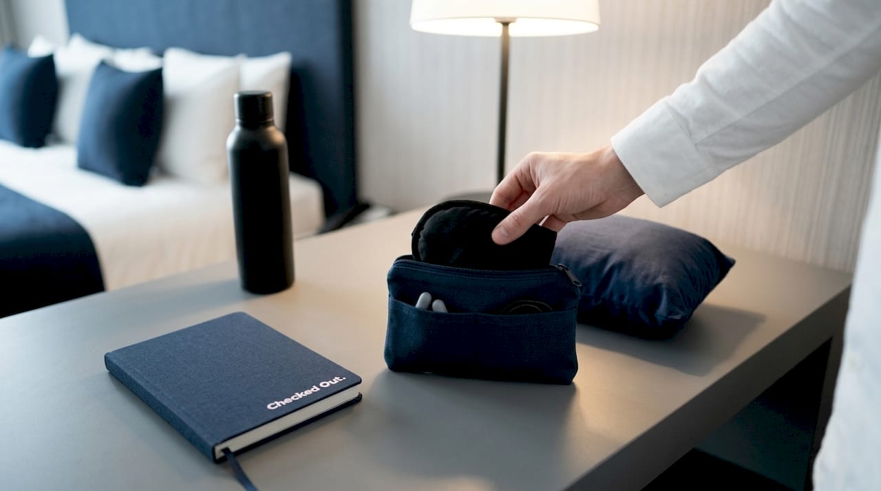 Traveler packing portable sleep kit items