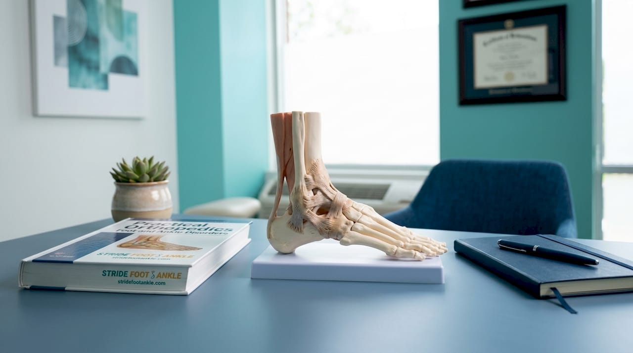 Detailed ankle ligament anatomical model