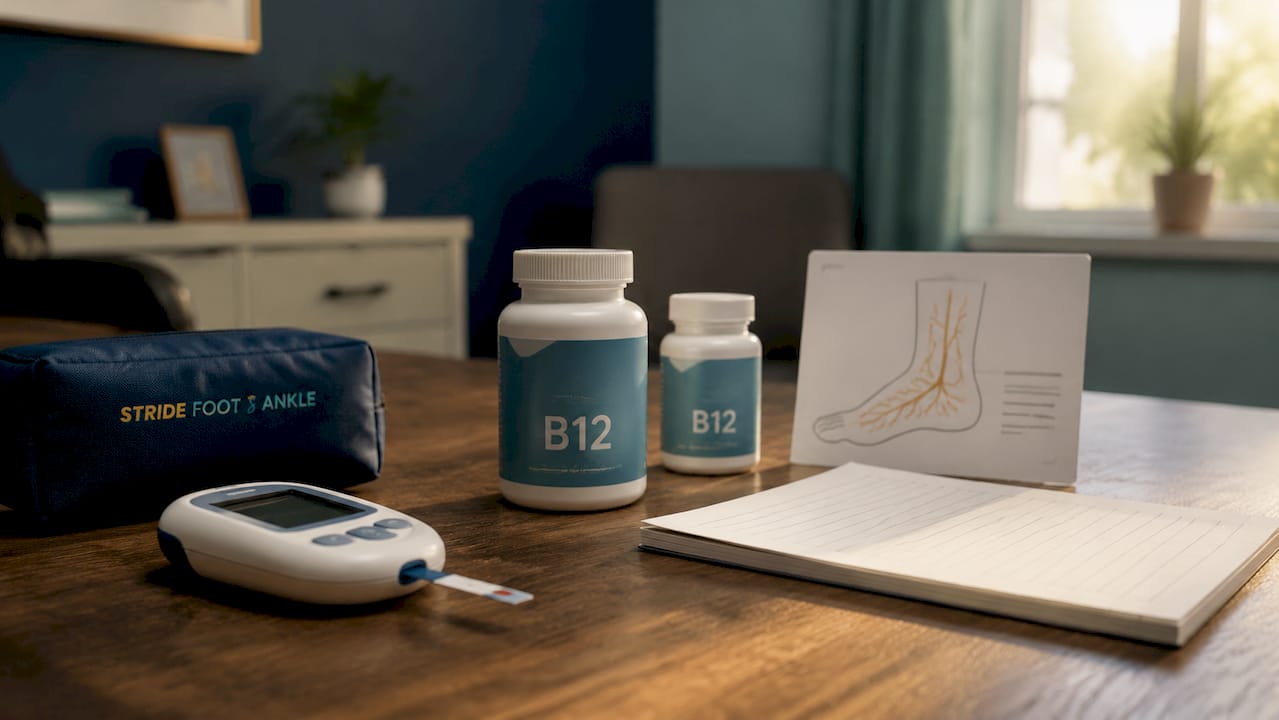Medical objects representing foot numbness causes