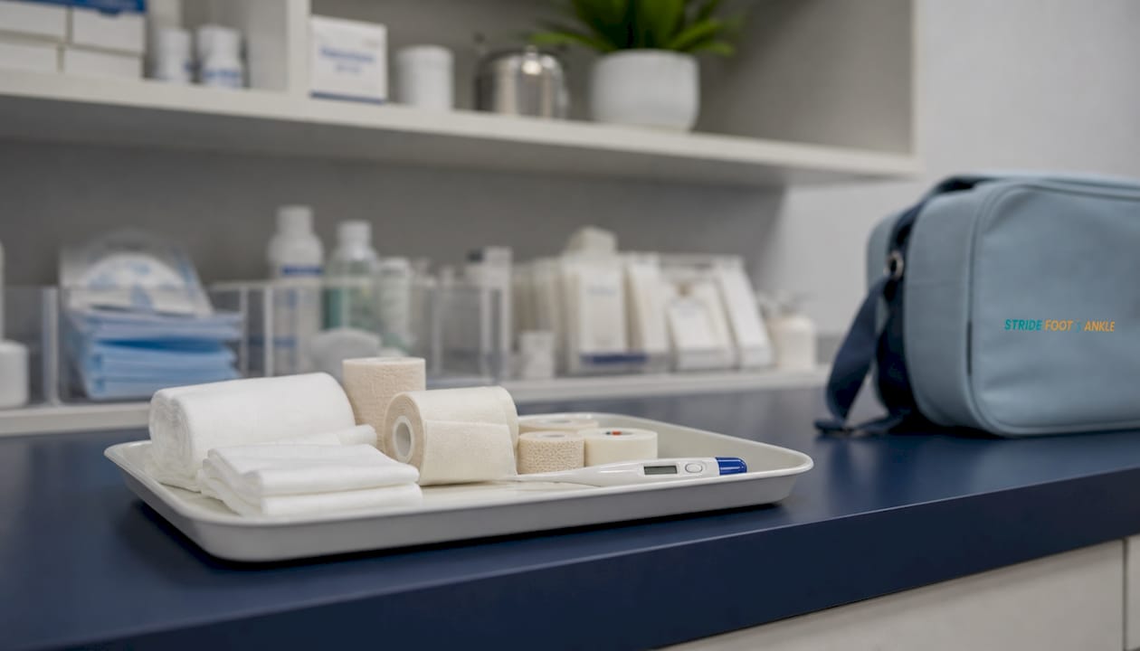 Clinical supplies for foot ulcer wound dressing