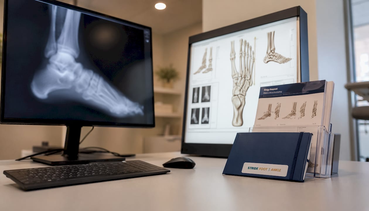 Foot fracture diagnostic workstation