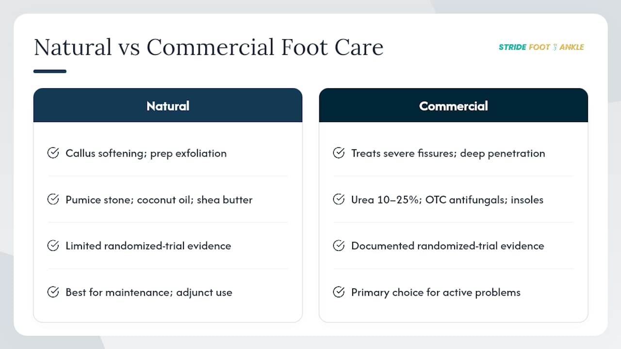 Natural remedies vs. commercial products: what actually works? — overview diagram