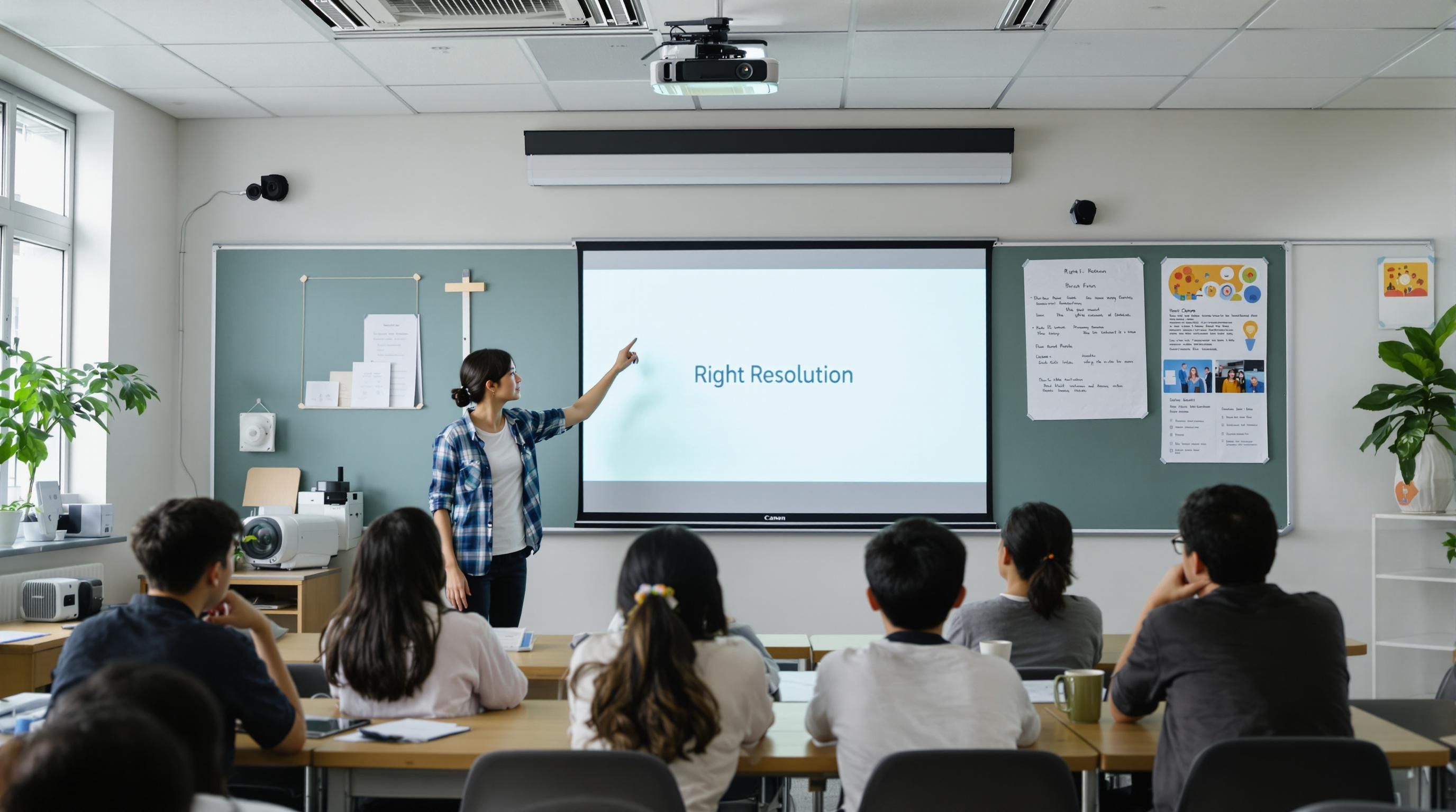 projector classroom right resolution