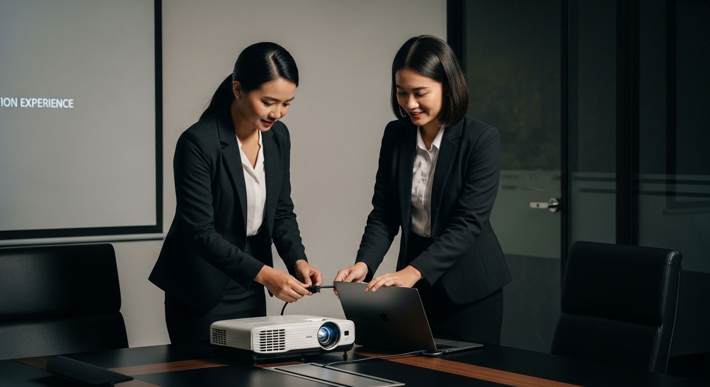 projector connection office