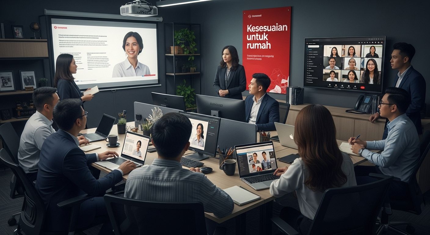 pejabat projektor smart tv