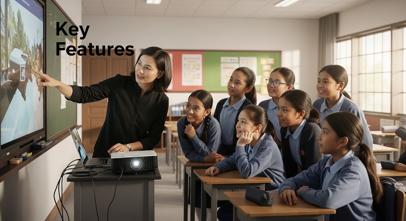 projector classroom demonstration
