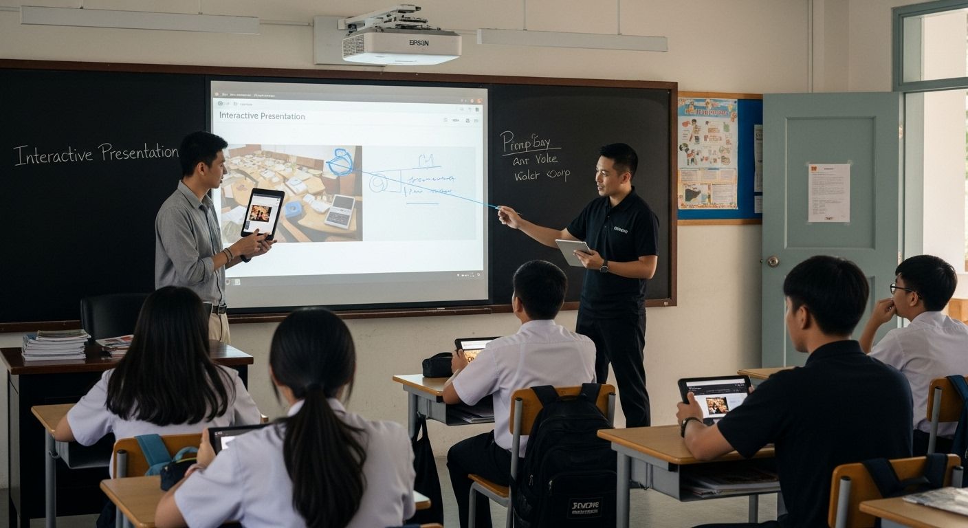 epson projector wireless classroom
