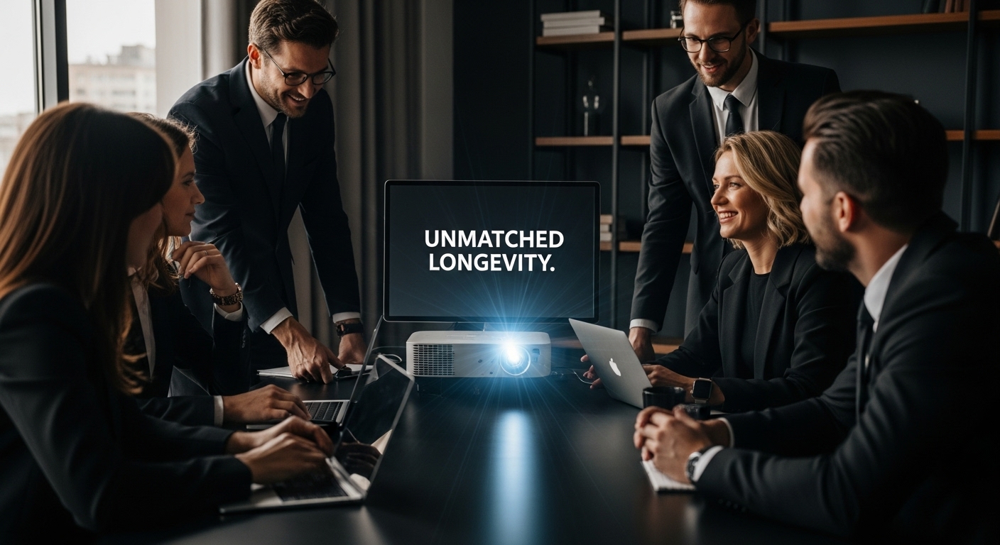 laser projector corporate meeting