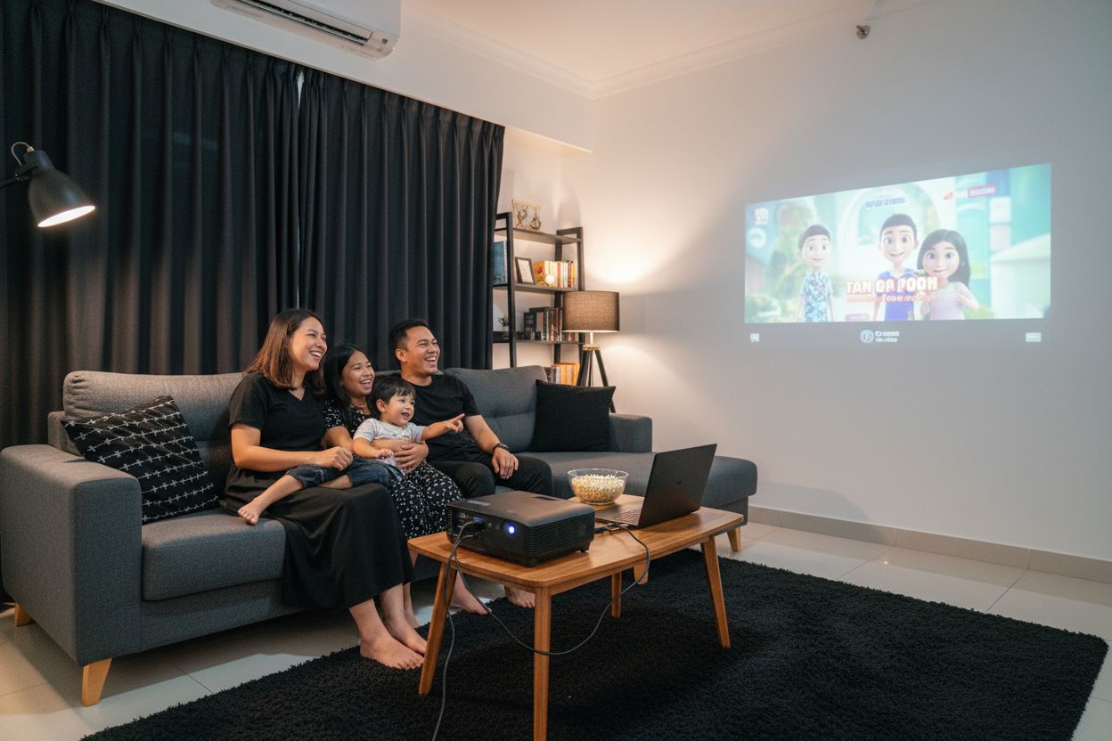 hiburan rumah projektor