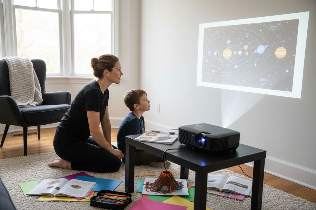 home projector penggunaan rumah