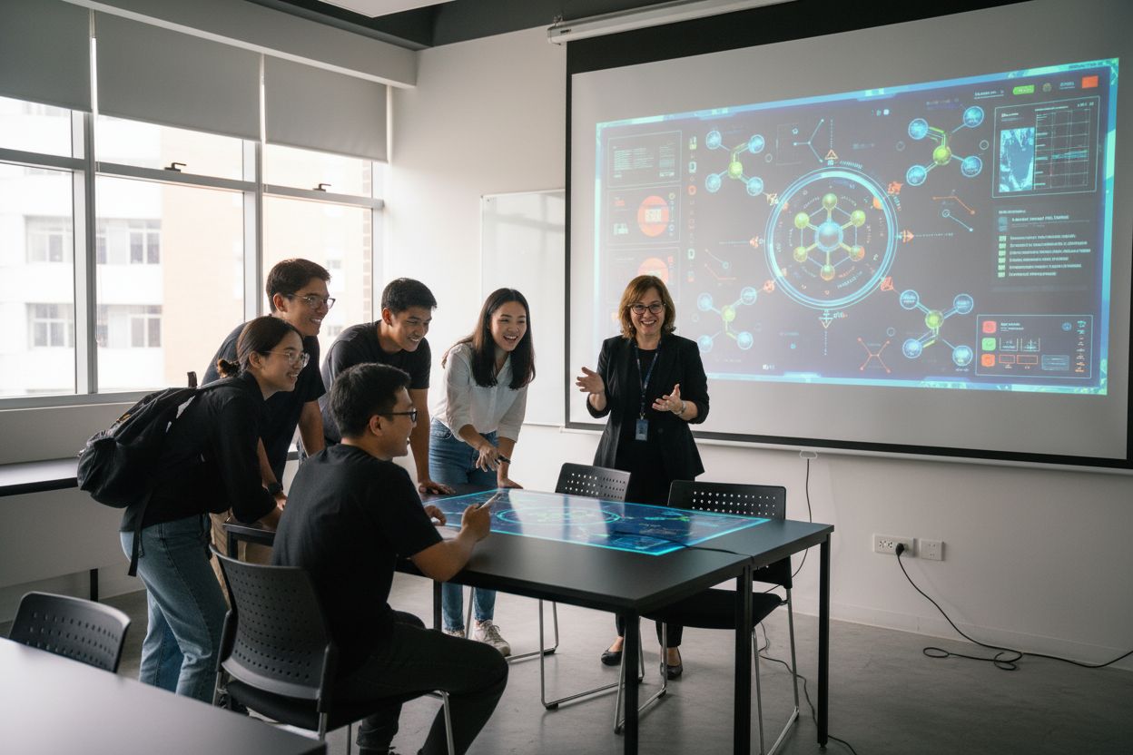 pengajaran interaktif projektor