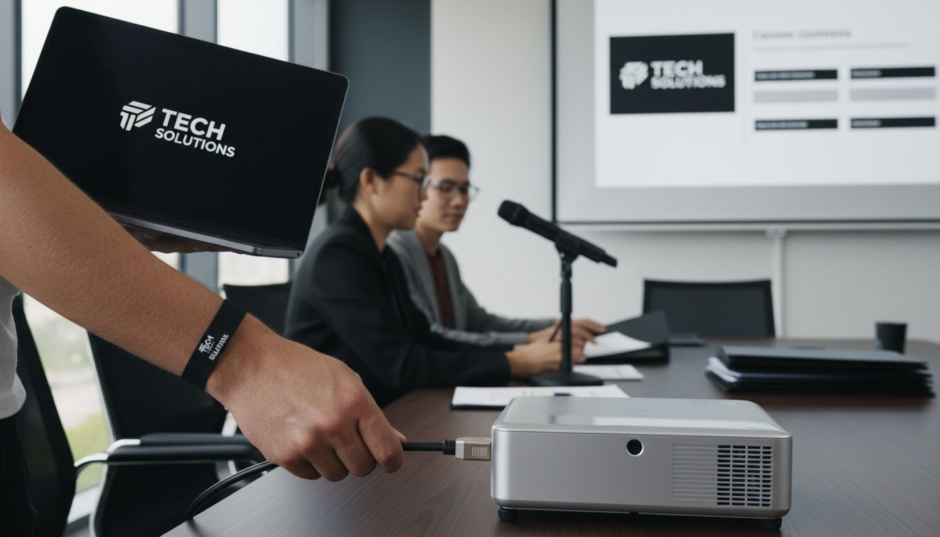 presentation equipment setup