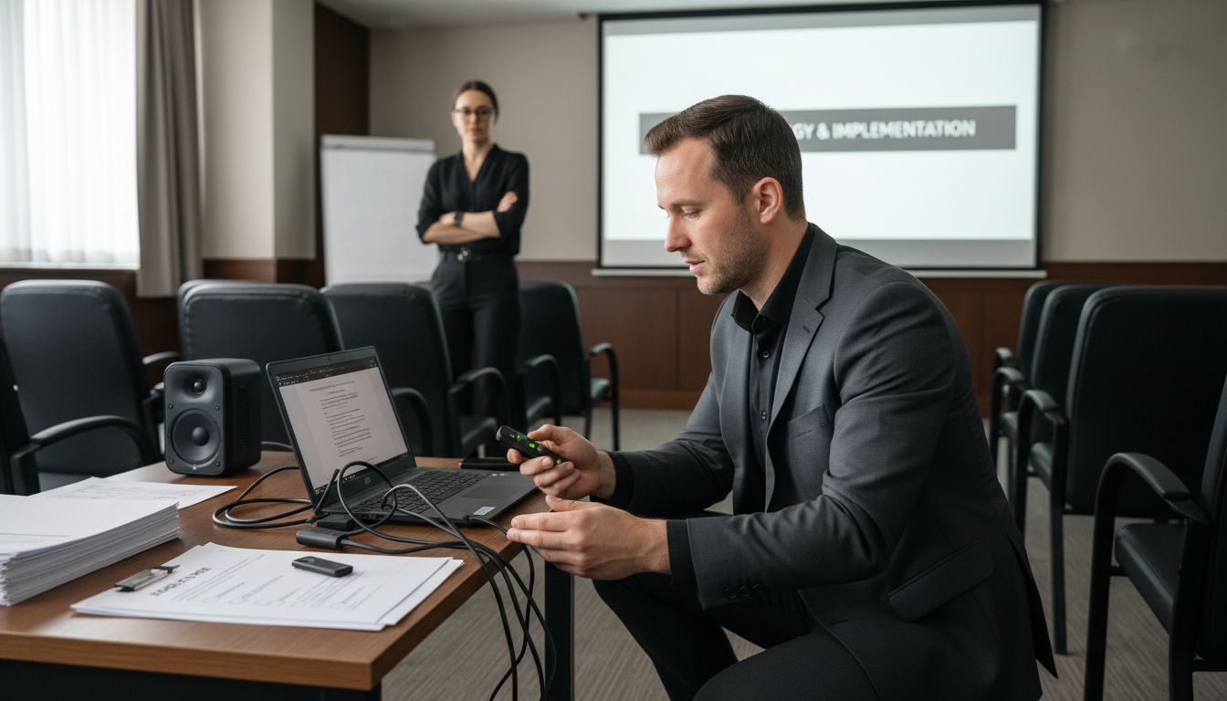 presentation setup rehearsal