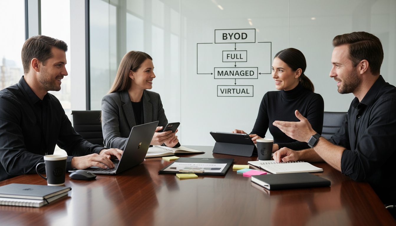 Team discusses BYOD implementation types