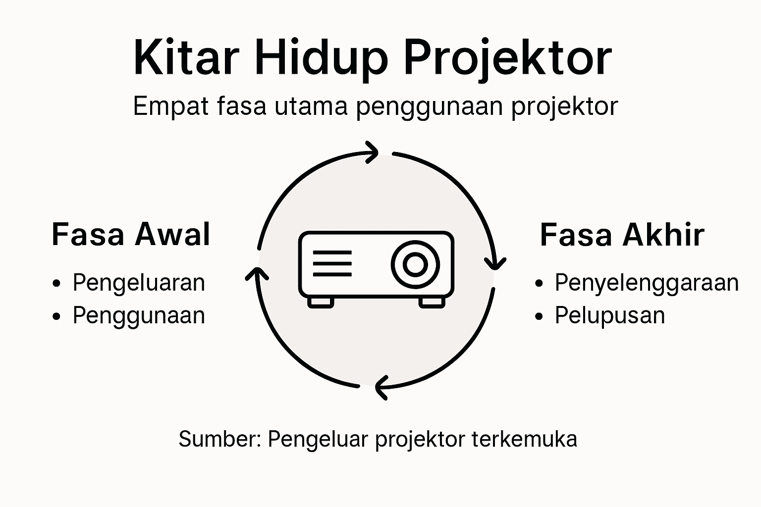 Gambaran ringkas perjalanan hidup sebuah projektor