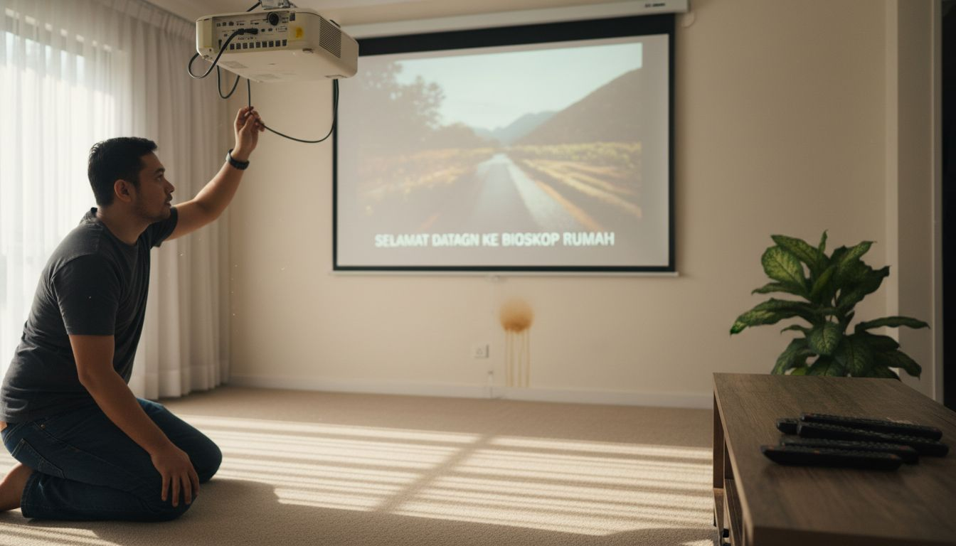 Cara Melaraskan Projektor HDR untuk Hiburan di Rumah