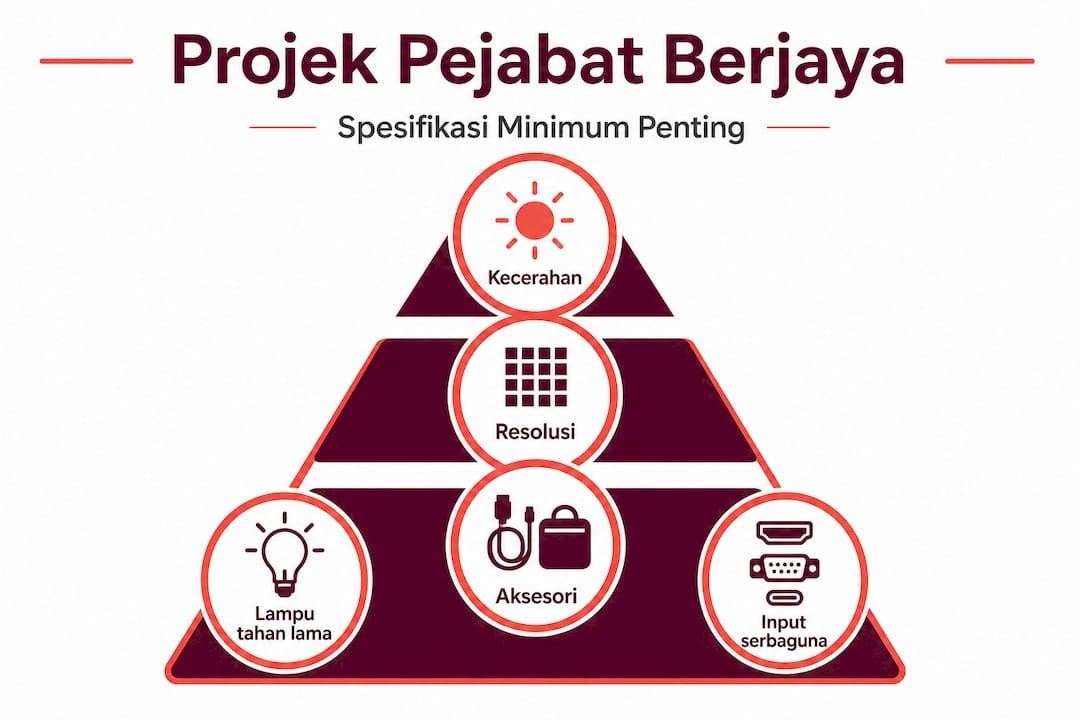 Infografik: Spesifikasi Asas untuk Projektor Pejabat