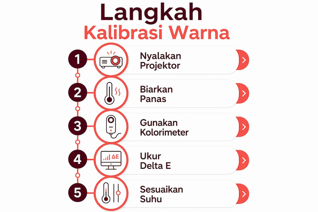 Infografik: Cara Mudah Kalibrasi Warna Projektor