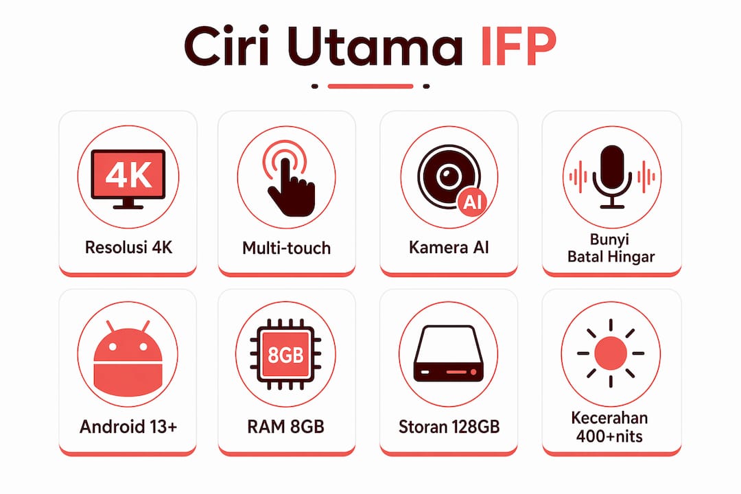 Infografik: Ciri-ciri Penting Paparan Interaktif untuk Perniagaan