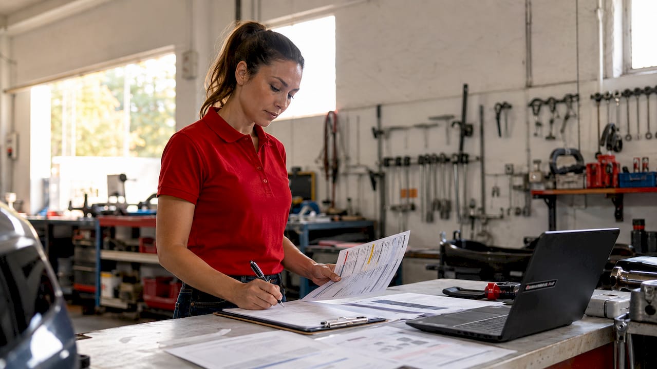 What Is Collision Repair? Costs, Process & Timeline 1 Manager Reviewing Collision Repair Reports And Estimates