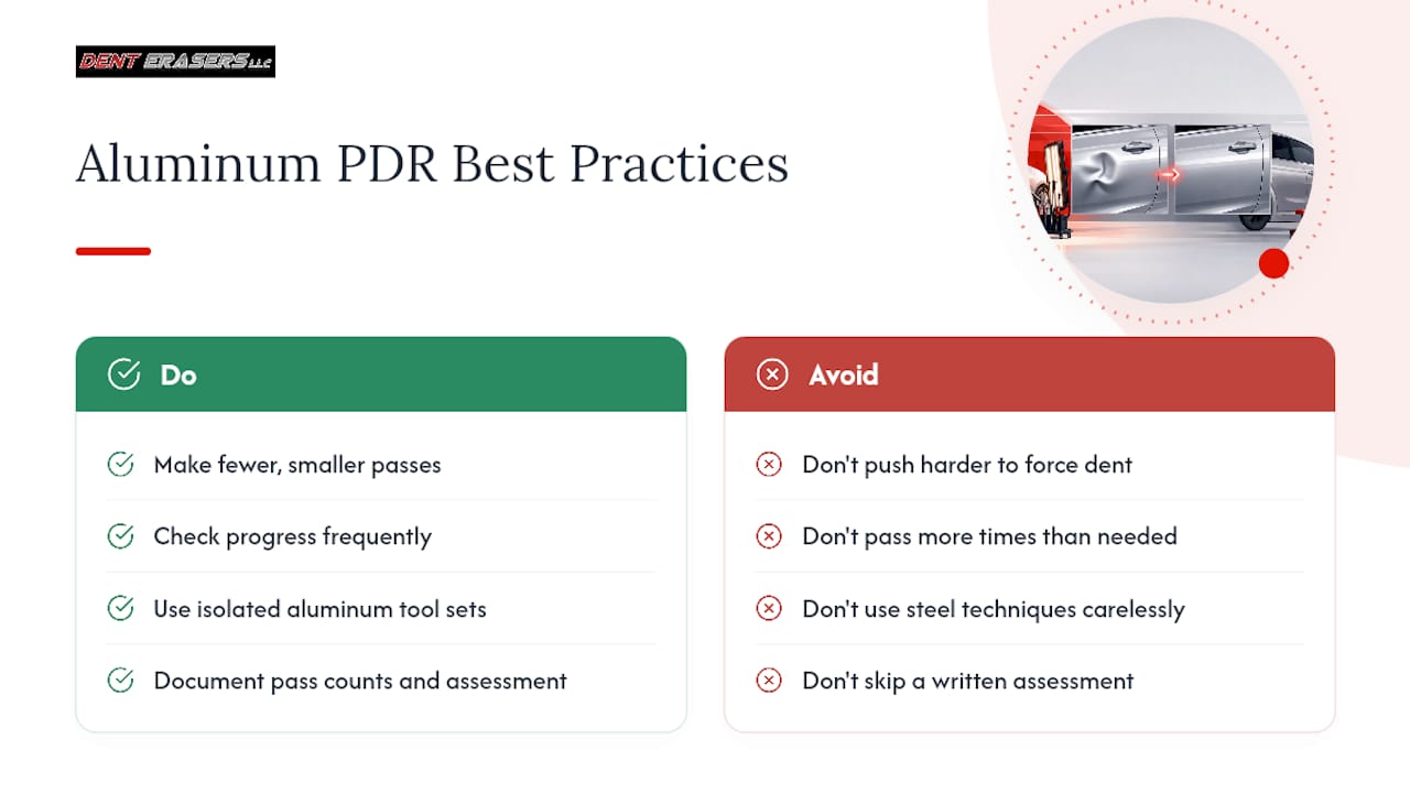 Does PDR Work on Aluminum? What Every Owner Should Know 2 An Honest Take On Aluminum Pdr From The Shop Floor — Overview Diagram