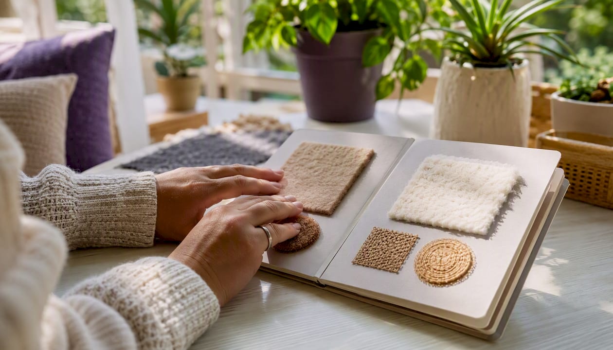 Tactile sensory-friendly book materials detail