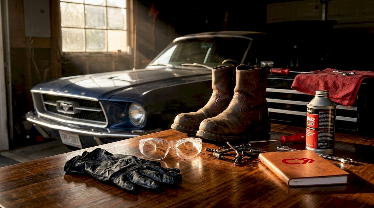 Essential safety gear for classic car work
