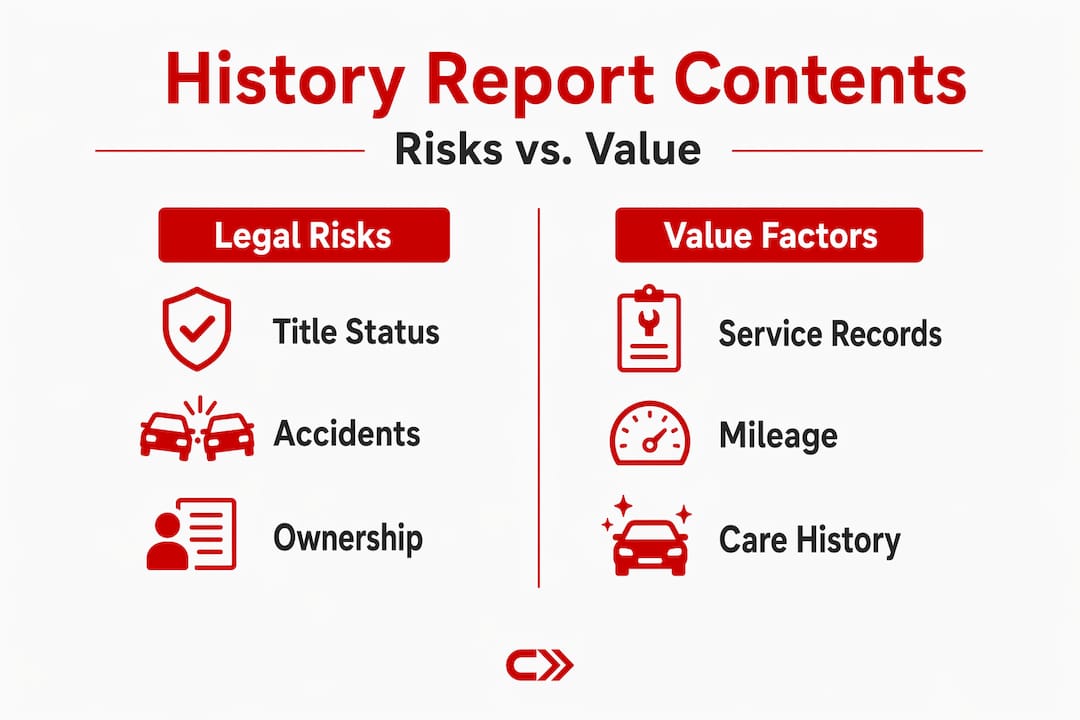 Infographic comparing legal risks and value factors