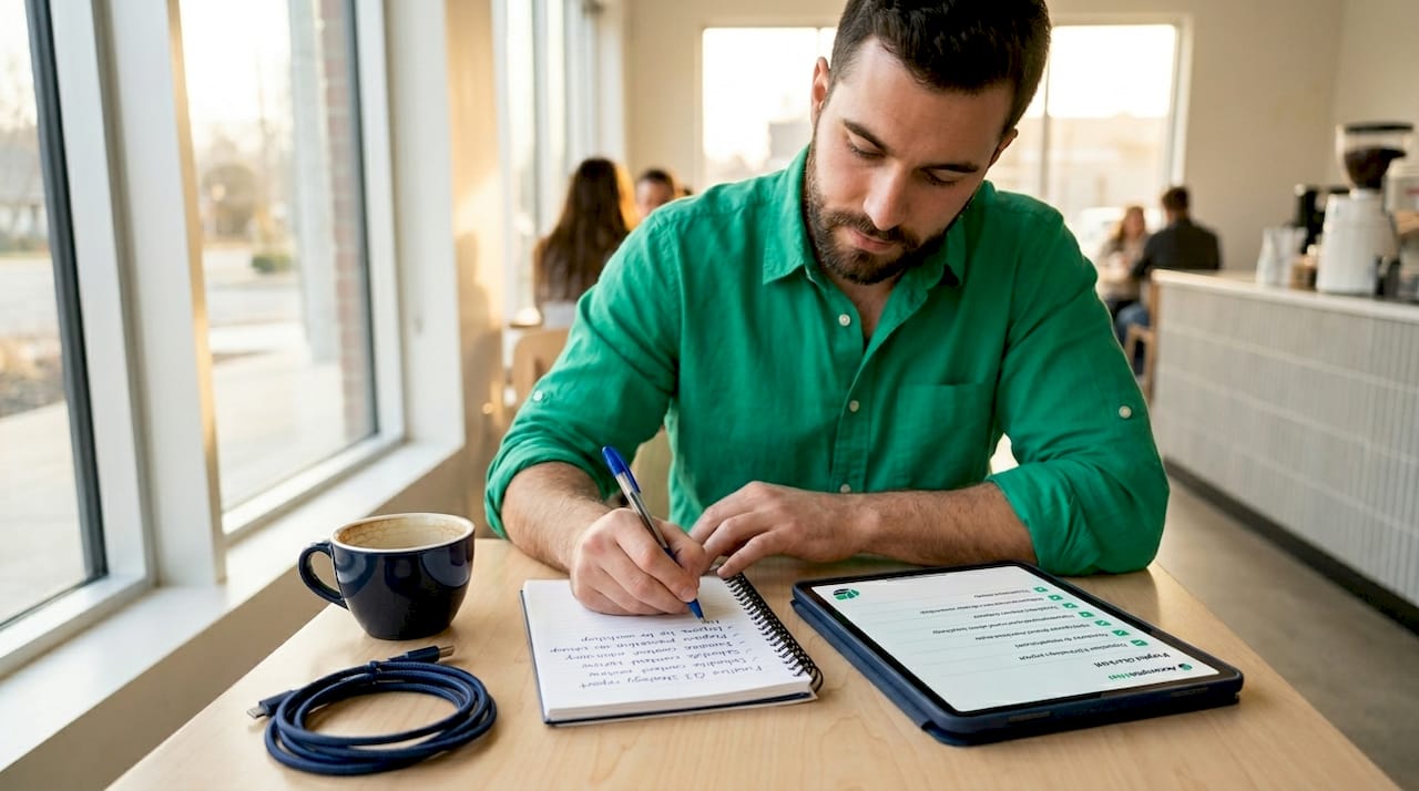 Writing task breakdown in personal accomplishment journal