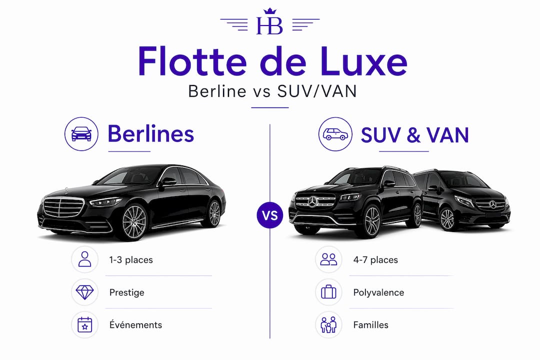 Berline ou SUV : quel véhicule de luxe choisir pour vos transferts privés ?