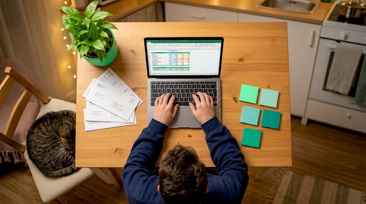Person budgeting for income-driven loan repayment