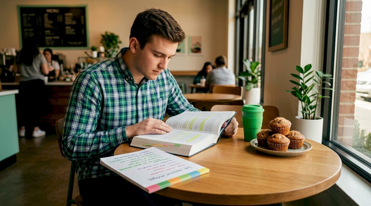 Student reviewing subsidized loan grace period