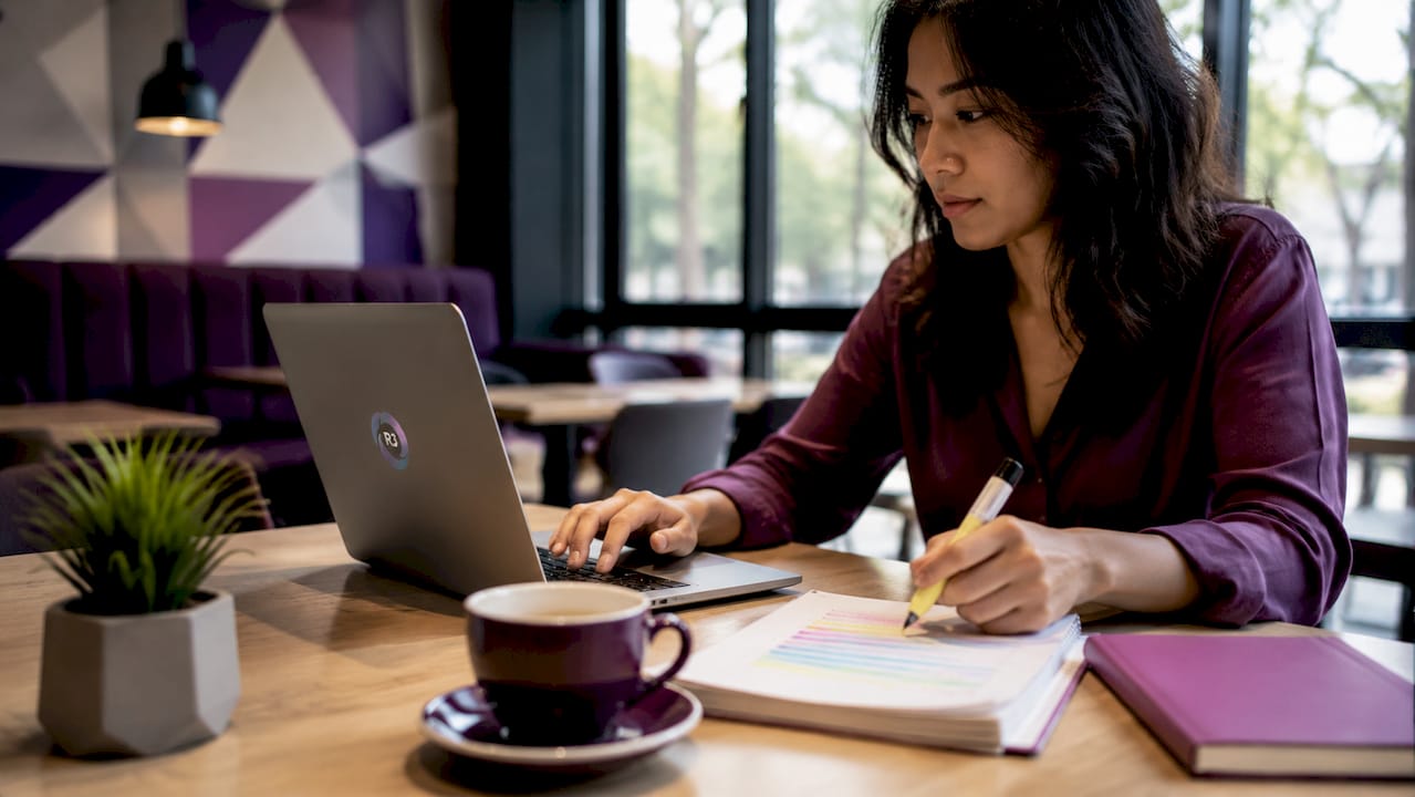 Collaborative virtual assistant tools in use overhead view
