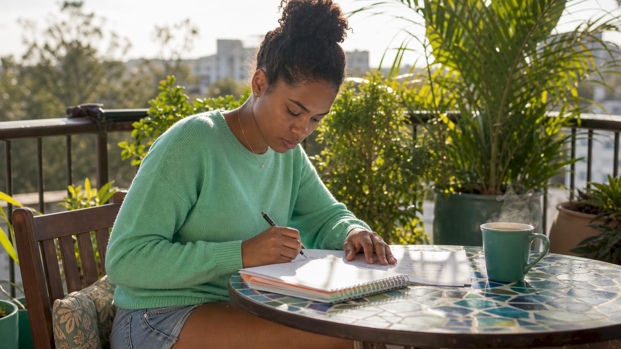 Woman organizing student loan repayment documents