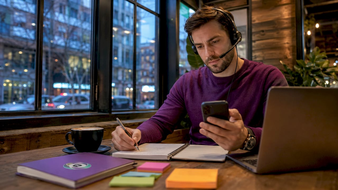 Remote worker multitasking client communication tech