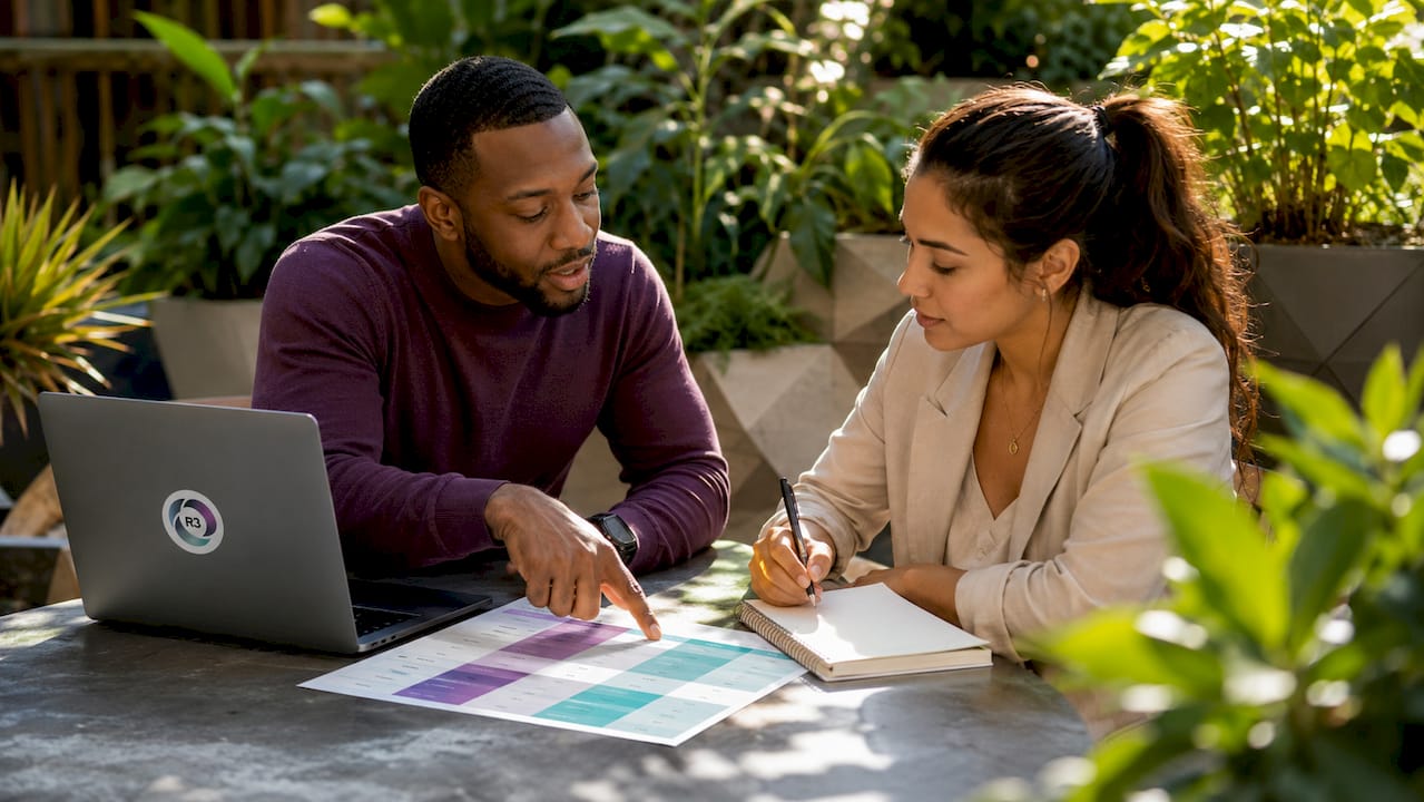 Two entrepreneurs discussing VA hiring models