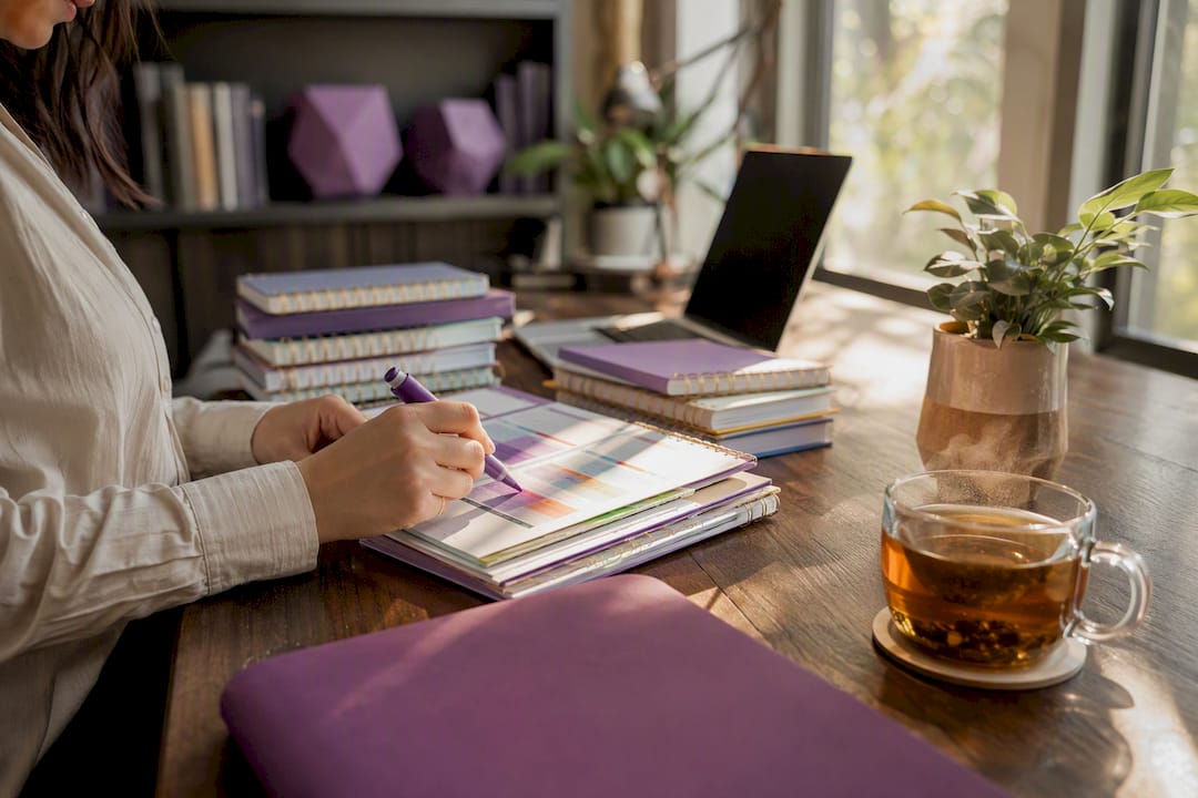 Founder working with planners to delegate