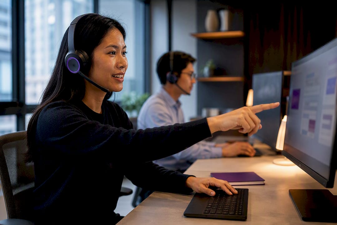Coordinator onboarding a virtual professional