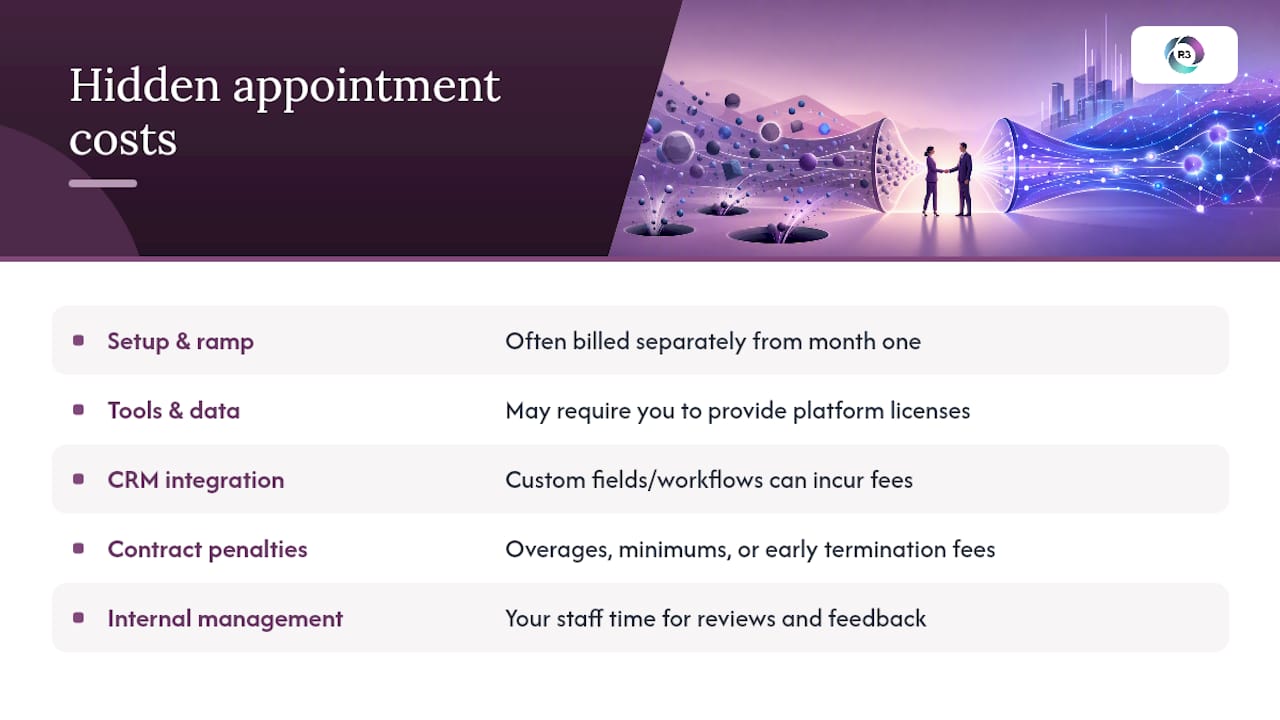 What Does Outsourced Appointment Setting Really Cost? — overview diagram