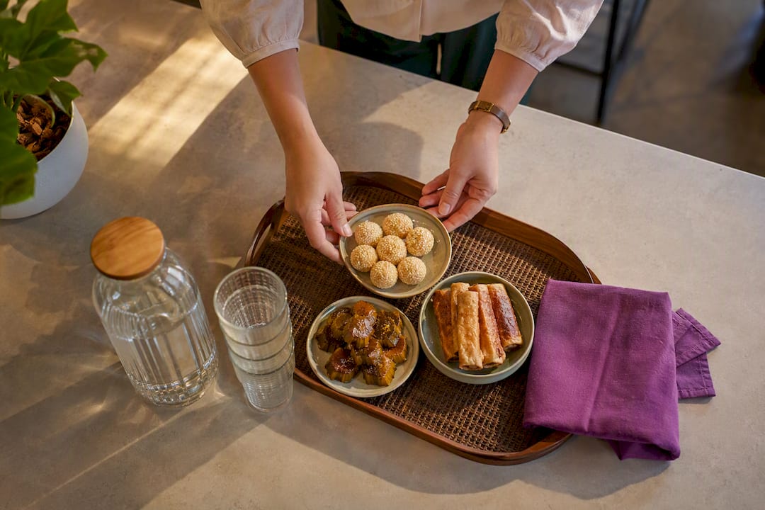 Shared snacks representing workplace hospitality